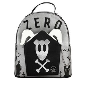 Bioworld Silver Black White "Zero" Nightmare Before Christmas Mini Backpack